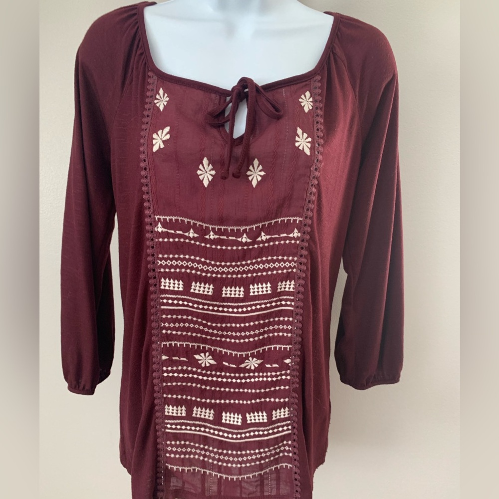 Maurices Embroidered Top